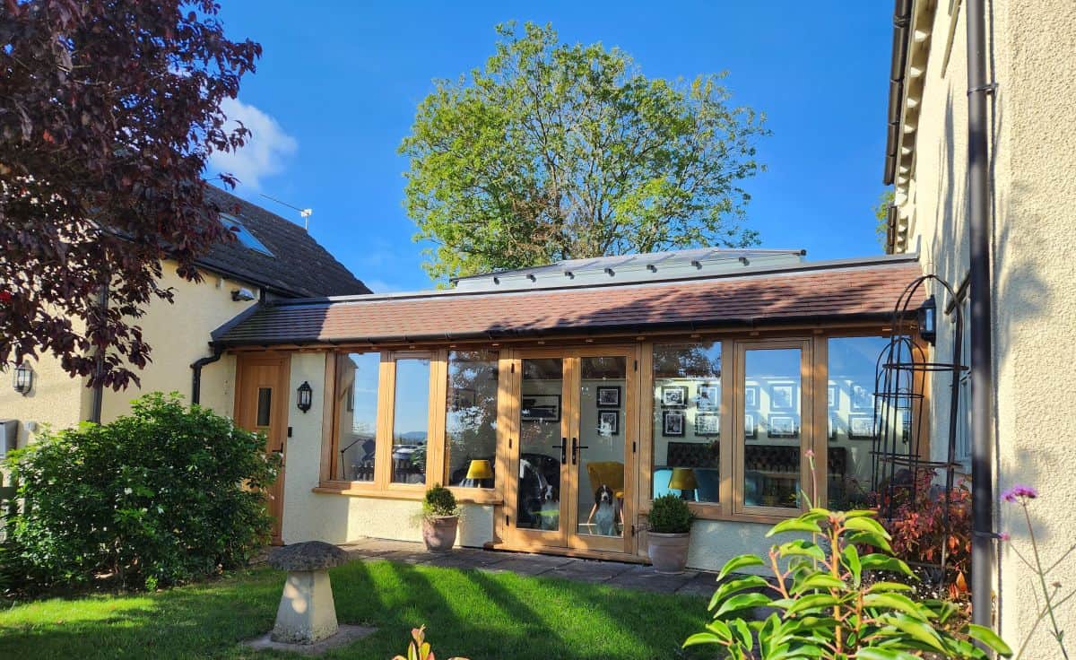 oak framed mansard orangery