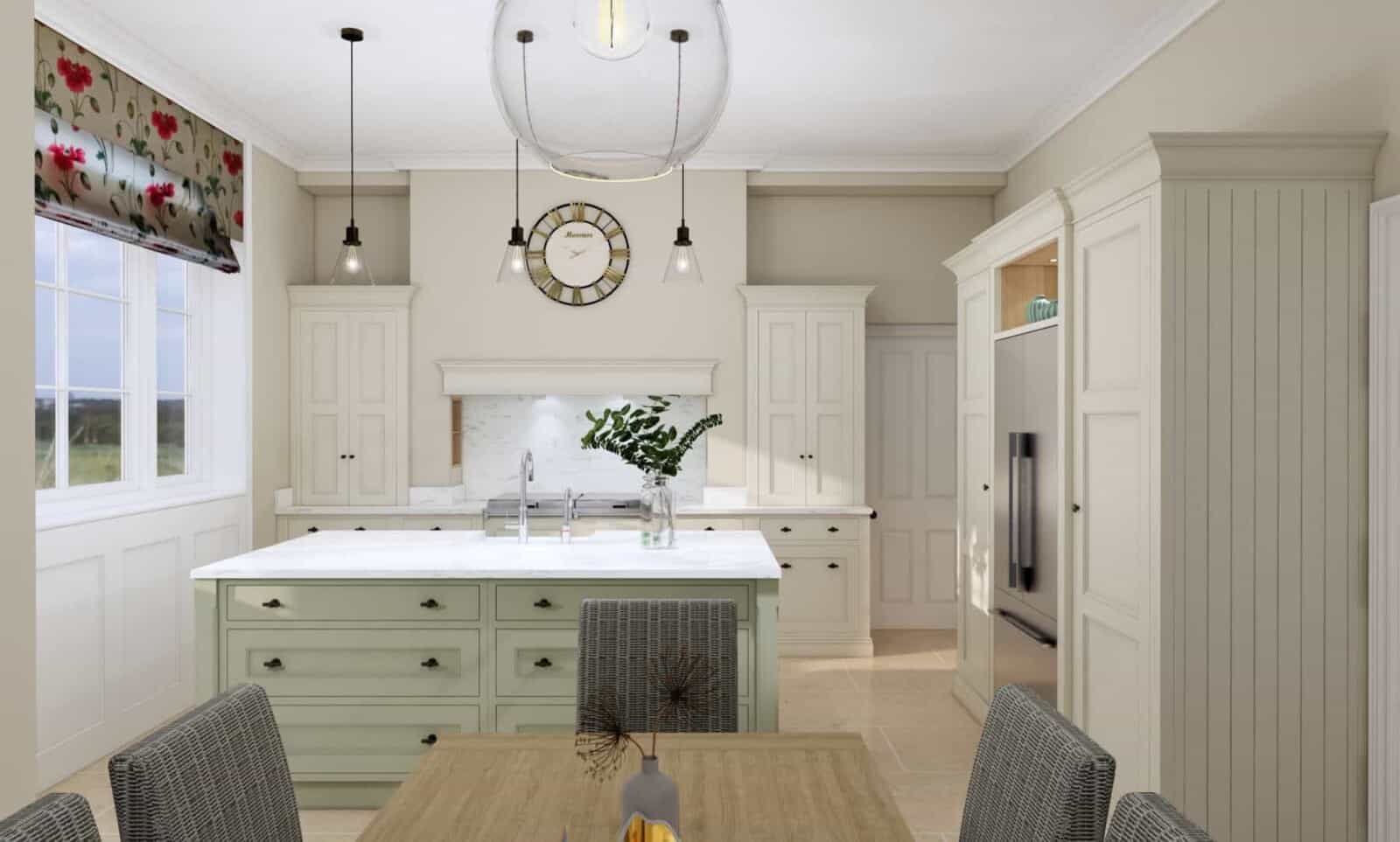 bespoke shaker oak kitchen
