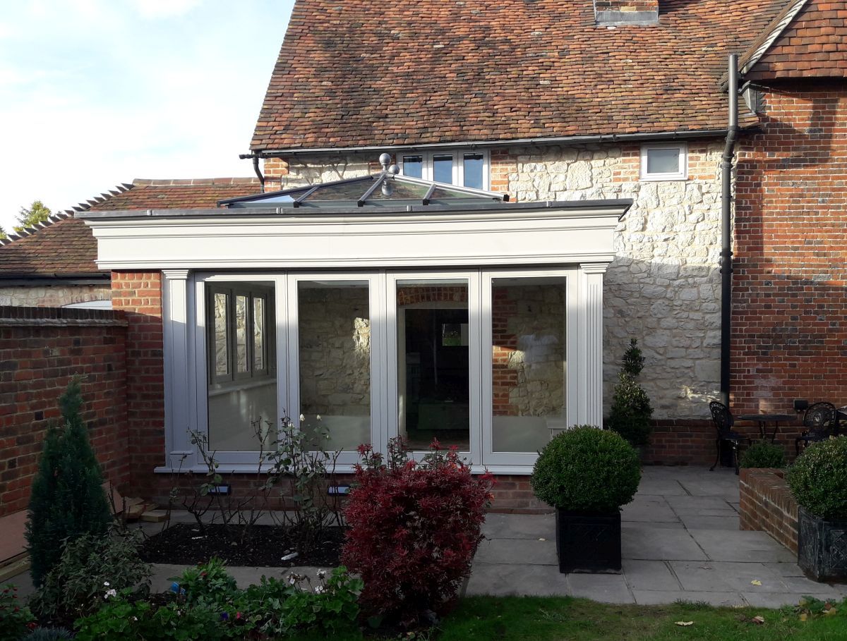 orangery painted in coastal grey