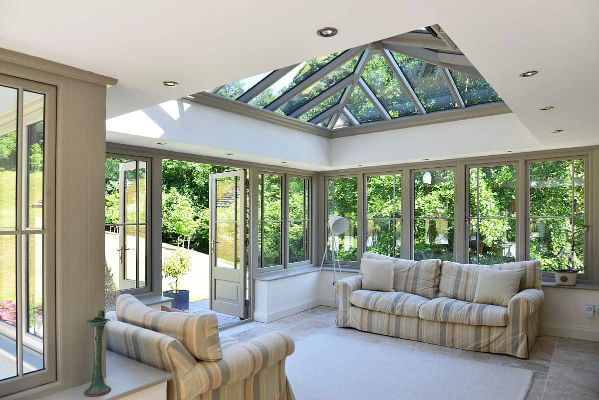 luxury orangery living room