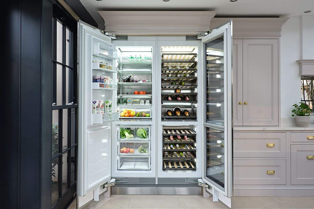 integrated fridge & wine cooler