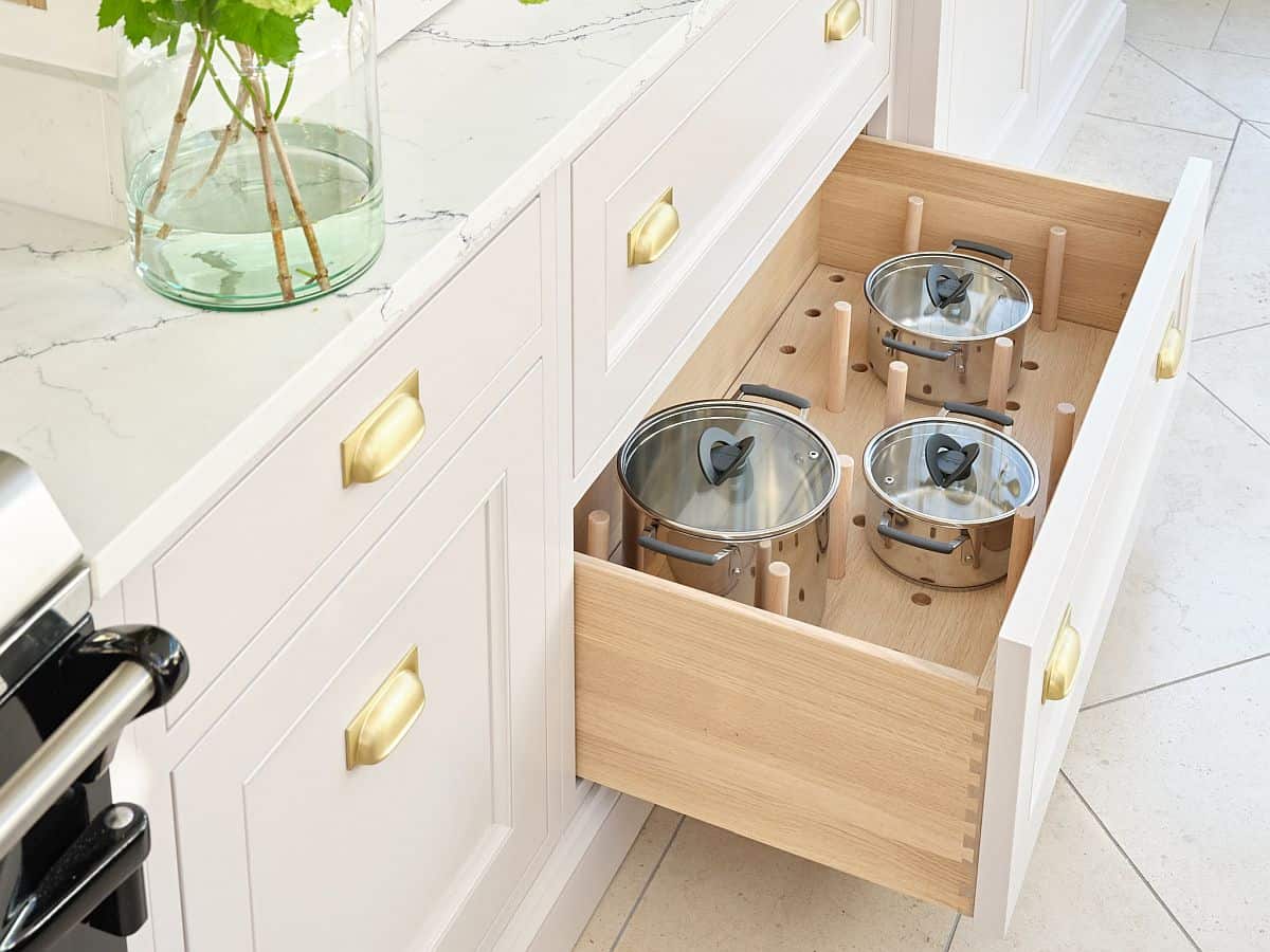 bespoke kitchen pan drawers