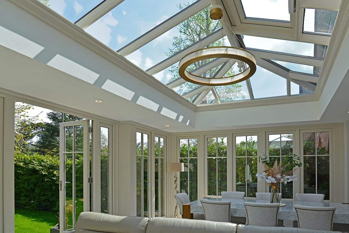 luxury orangery with french doors