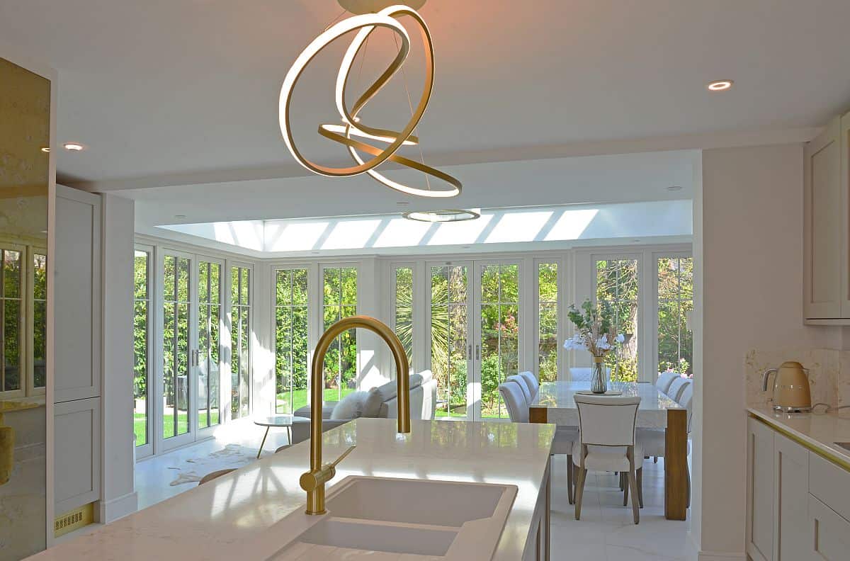 luxury orangery kitchen design