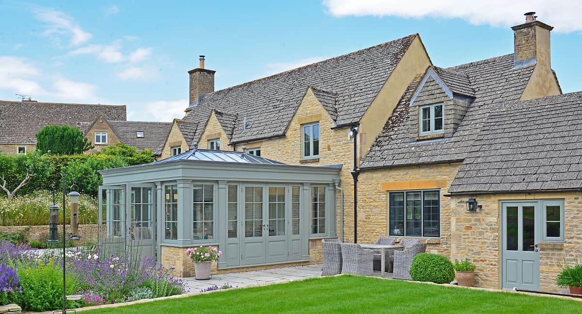 painted timber orangery windows