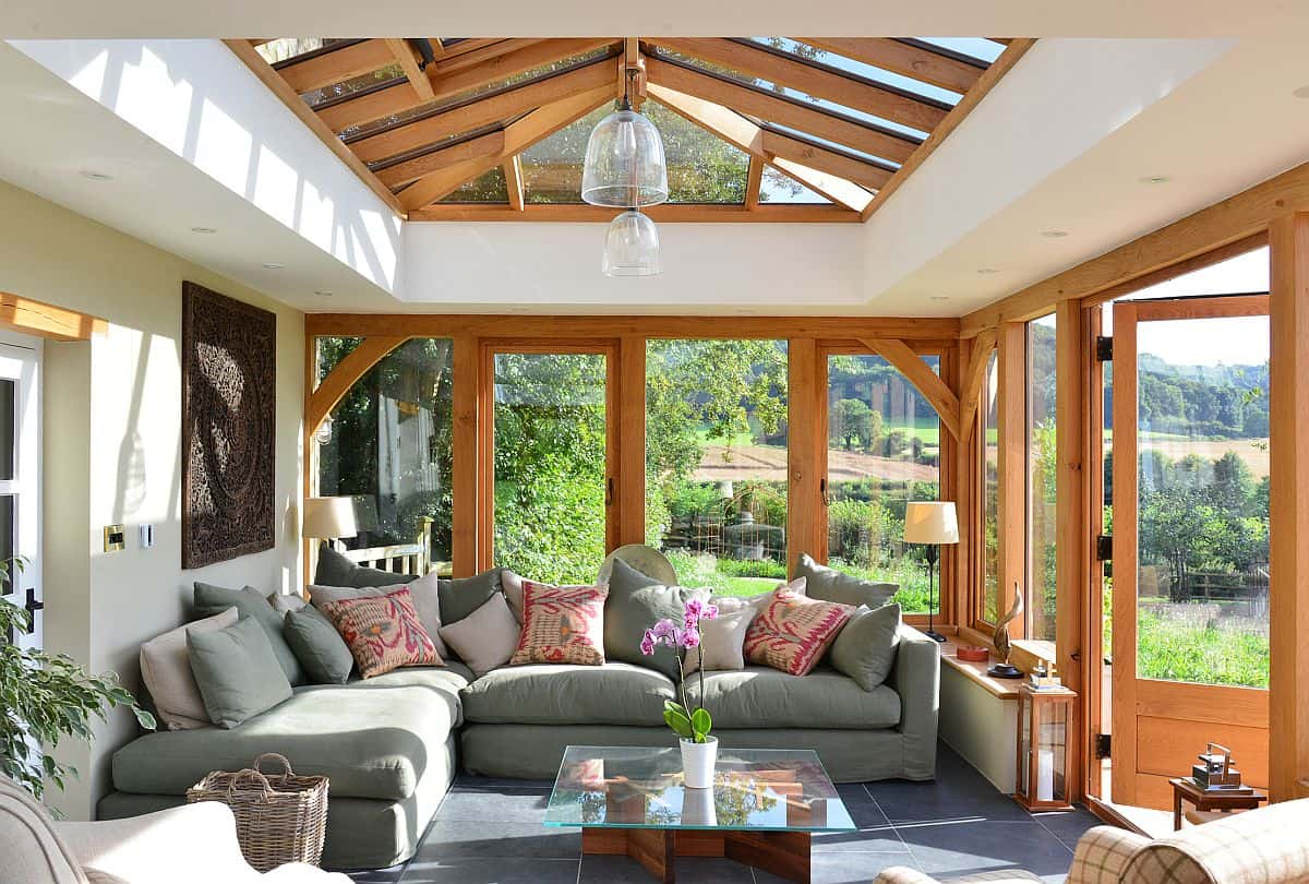 oak orangery living space