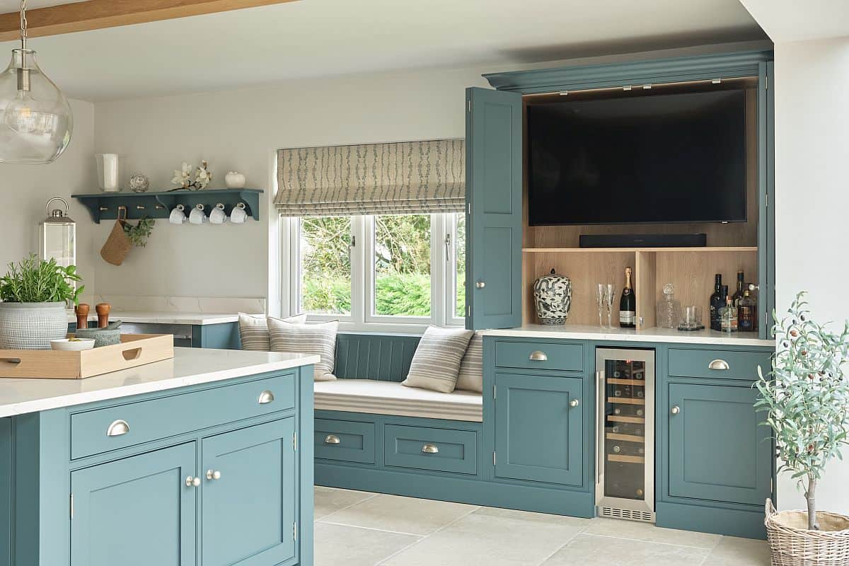 bespoke kitchen media cabinet