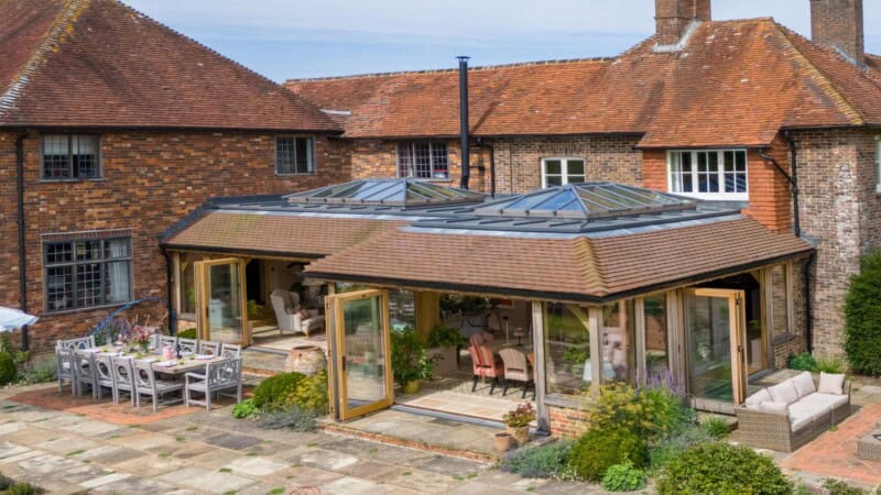 oak mansard orangery design