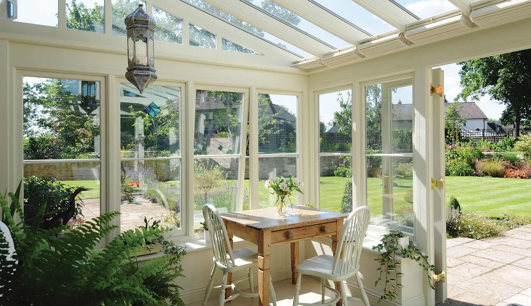 lean to conservatory interior