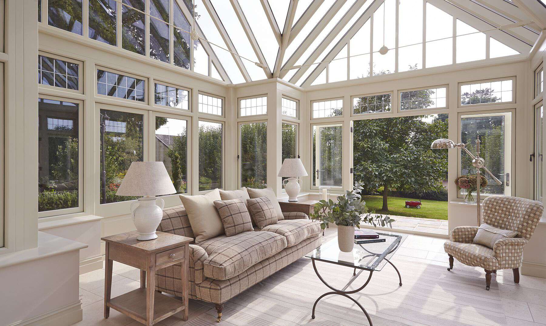 luxury wooden conservatory
