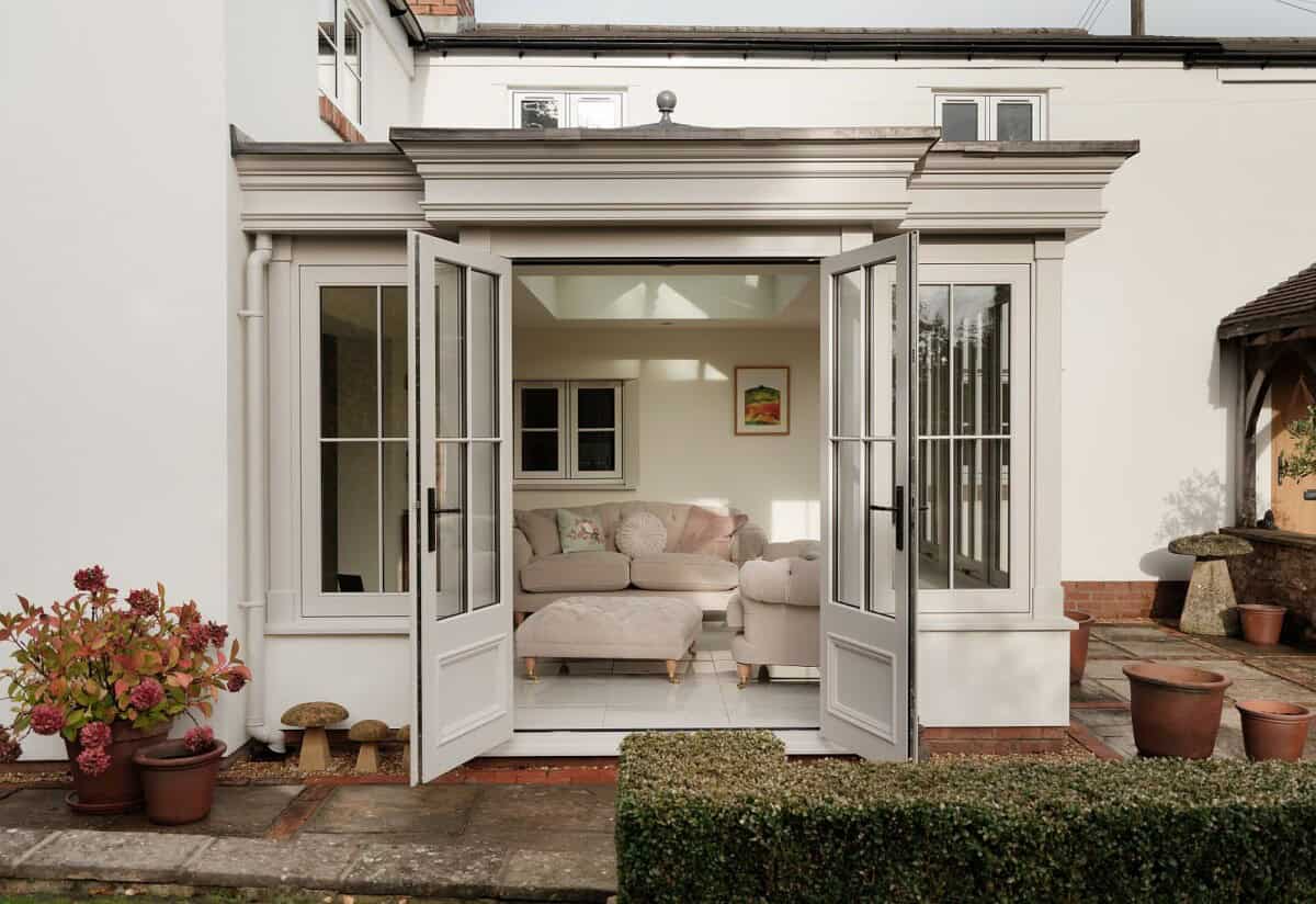 orangery french doors exterior gloucestershire