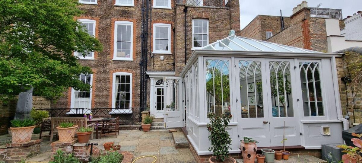 old conservatory before