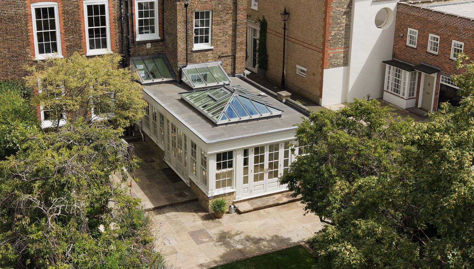 london orangery drone photo