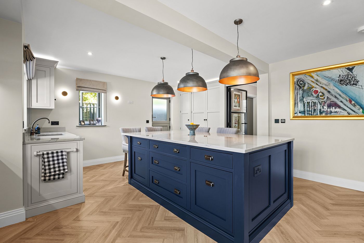 luxury kitchen island design buckinghamshire