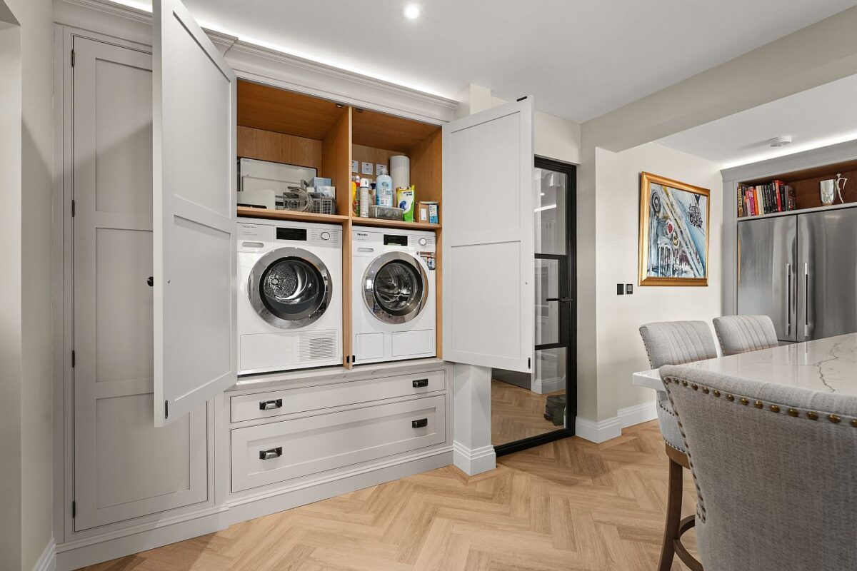 bespoke utility cabinetry with miele appliances